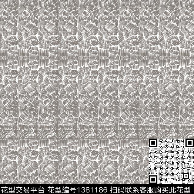 涂鸦几何大牌风传统印花华亿平台下载（图片编号: 1381186） - 瓦栏（Walan）