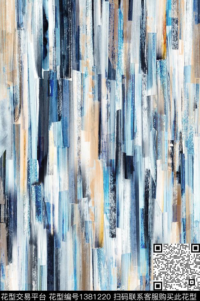 几何扎染华亿平台大牌风数码印花华亿平台下载（图片编号: 1381220） - 瓦栏（Walan）