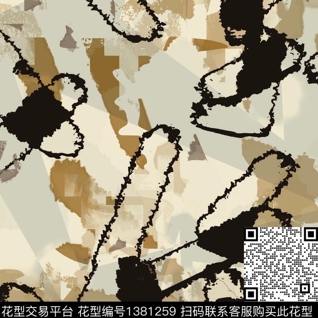 几何纸印花抽象男装传统印花华亿平台下载（图片编号: 1381259） - 瓦栏（Walan）