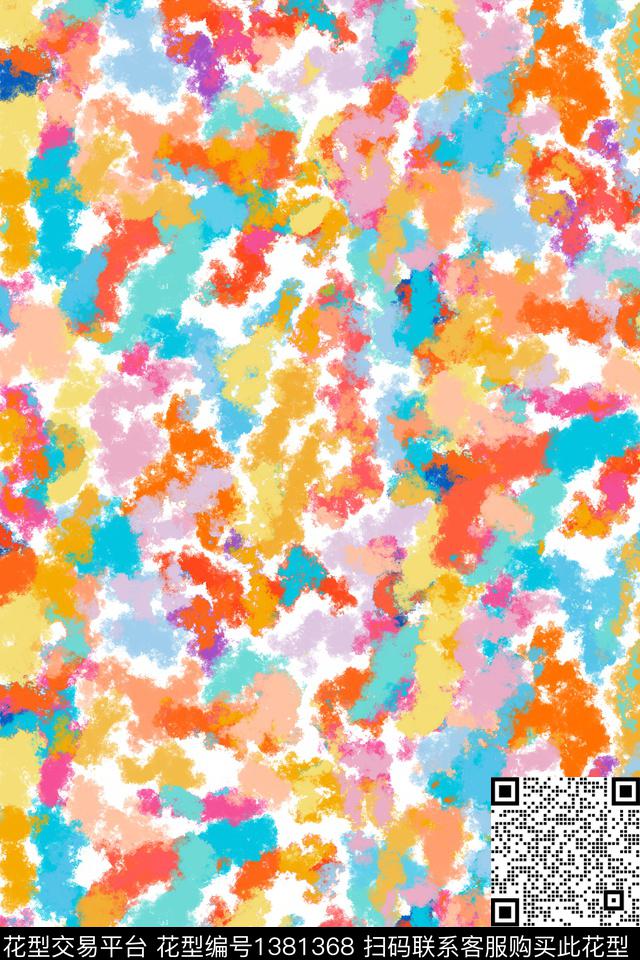 笔触运动服抽象男装传统印花华亿平台下载（图片编号: 1381368） - 瓦栏（Walan）