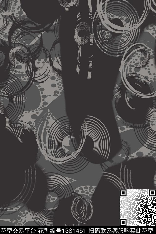 几何男装满版花大牌风传统印花华亿平台下载（图片编号: 1381451） - 瓦栏（Walan）