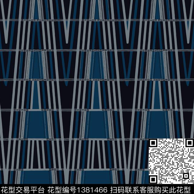 学院几何简约传统印花华亿平台下载（图片编号: 1381466） - 瓦栏（Walan）