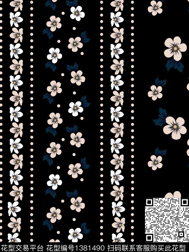 大牌风印花条纹数码印花华亿平台下载（图片编号: 1381490） - 瓦栏（Walan）