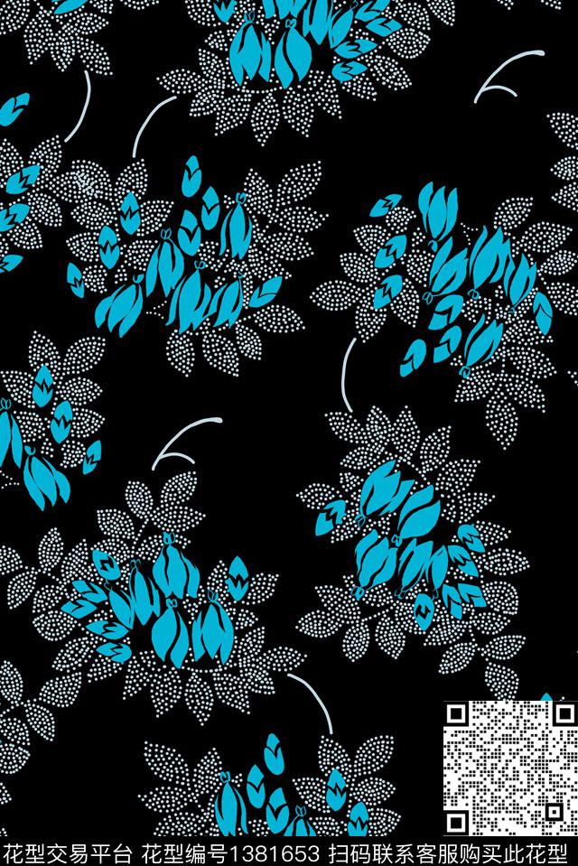 复古春夏华亿平台真丝数码印花华亿平台下载（图片编号: 1381653） - 瓦栏（Walan）