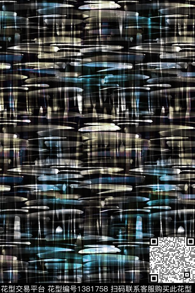 几何大牌风抽象数码印花华亿平台下载（图片编号: 1381758） - 瓦栏（Walan）