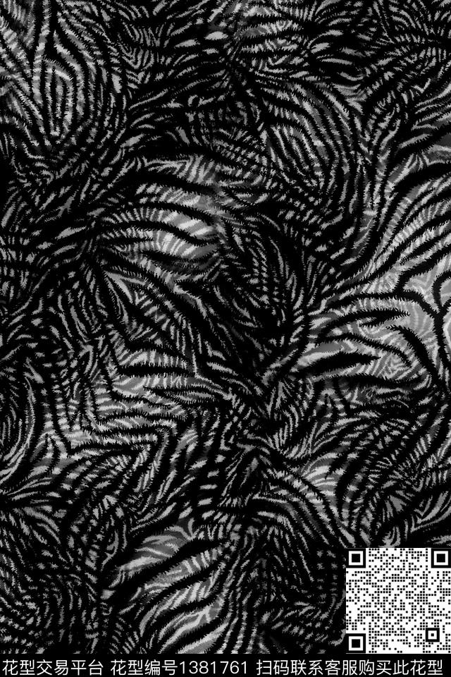 斑马纹豹纹大牌风数码印花华亿平台下载（图片编号: 1381761） - 瓦栏（Walan）