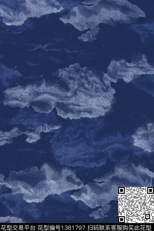 肌理大牌风抽象数码印花华亿平台下载（图片编号: 1381797） - 瓦栏（Walan）