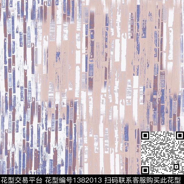 几何抽象条纹图案数码印花华亿平台下载（图片编号: 1382013） - 瓦栏（Walan）