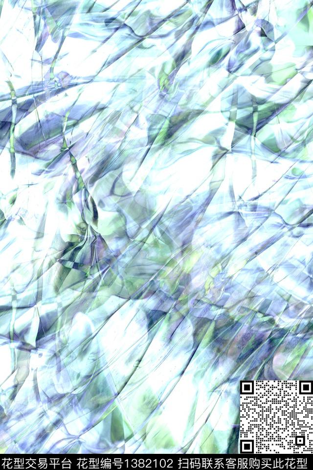 肌理大牌风香云纱数码印花华亿平台下载（图片编号: 1382102） - 瓦栏（Walan）