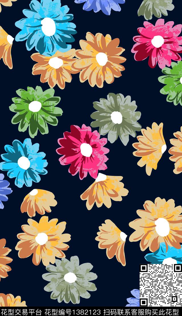 小碎花炫彩传统印花华亿平台下载（图片编号: 1382123） - 瓦栏（Walan）