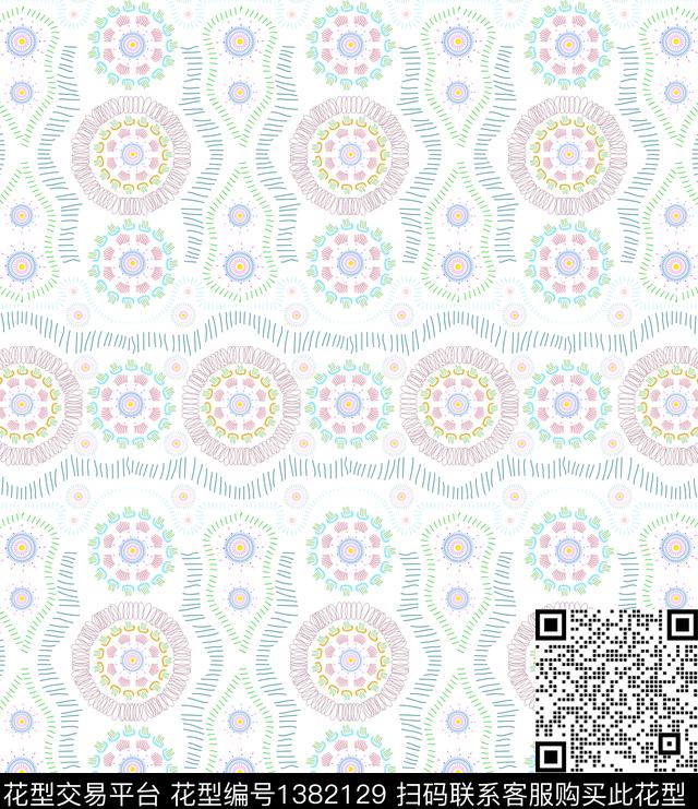 漩涡佩斯利大牌风传统印花华亿平台下载（图片编号: 1382129） - 瓦栏（Walan）