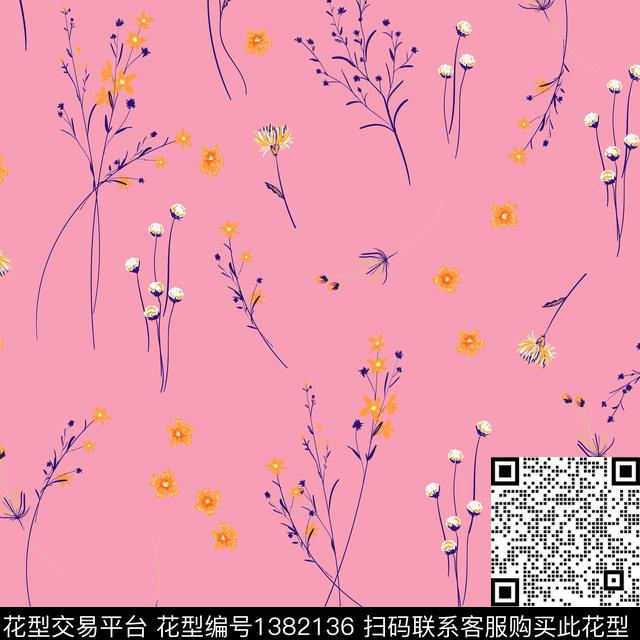 大牌风潮牌抽象数码印花华亿平台下载（图片编号: 1382136） - 瓦栏（Walan）