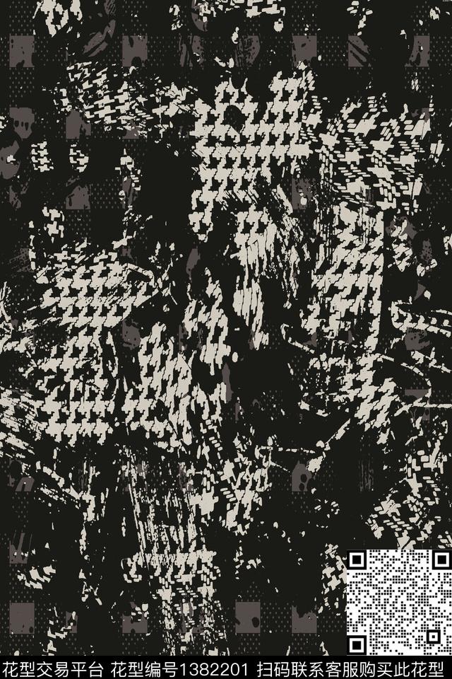 几何男装满版花格子传统印花华亿平台下载（图片编号: 1382201） - 瓦栏（Walan）