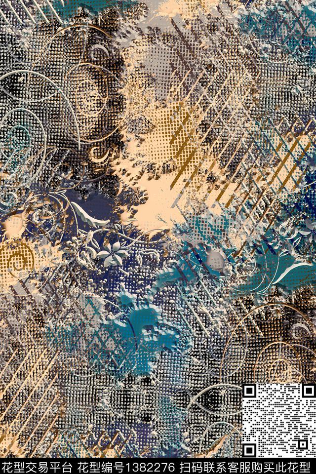 抽象男装家居服户外传统印花华亿平台下载（图片编号: 1382276） - 瓦栏（Walan）