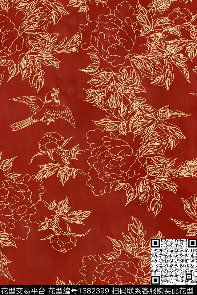 春夏华亿平台真丝小碎花传统印花华亿平台下载（图片编号: 1382399） - 瓦栏（Walan）