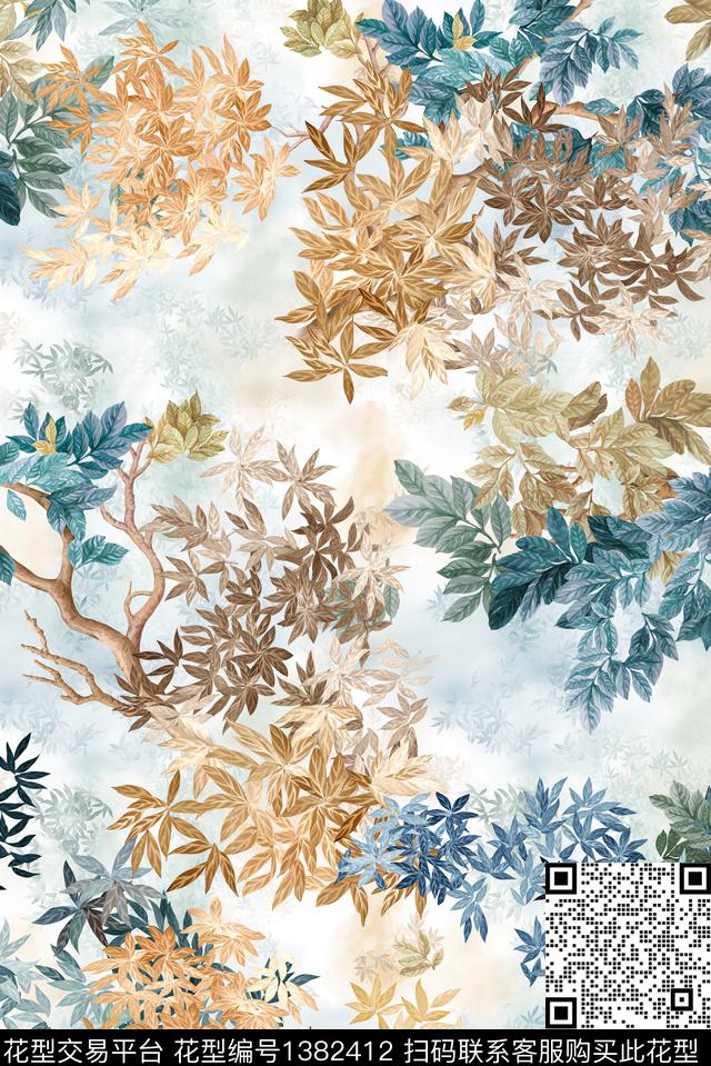 绣花华亿平台春夏华亿平台真丝数码印花华亿平台下载（图片编号: 1382412） - 瓦栏（Walan）