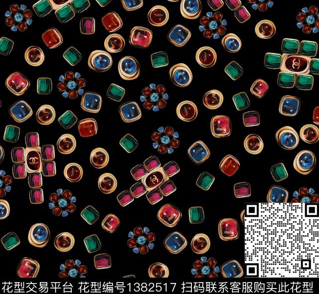 几何女装趣味数码印花华亿平台下载（图片编号: 1382517） - 瓦栏（Walan）