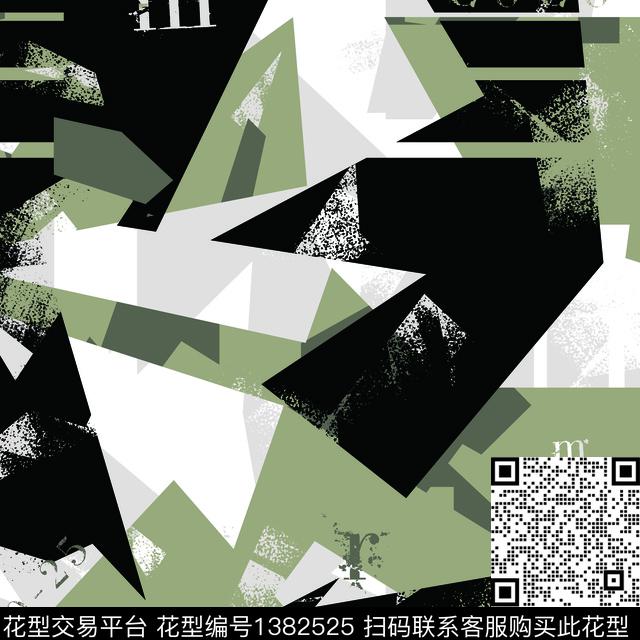 几何纸印花抽象男装传统印花华亿平台下载（图片编号: 1382525） - 瓦栏（Walan）