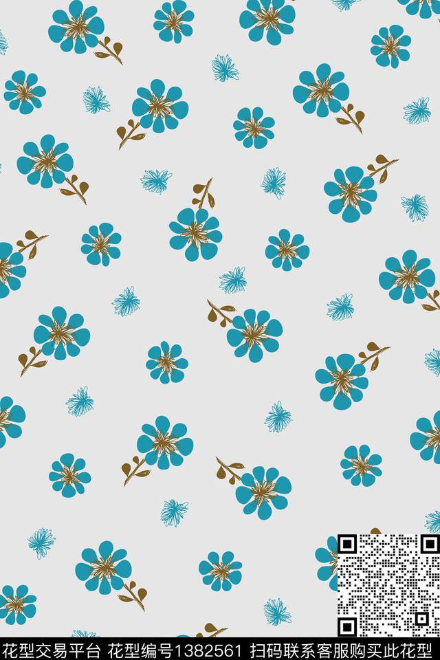 花卉花瓣大牌风数码印花华亿平台下载（图片编号: 1382561） - 瓦栏（Walan）