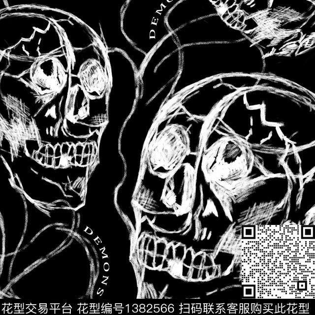 字母大牌风抽象传统印花华亿平台下载（图片编号: 1382566） - 瓦栏（Walan）