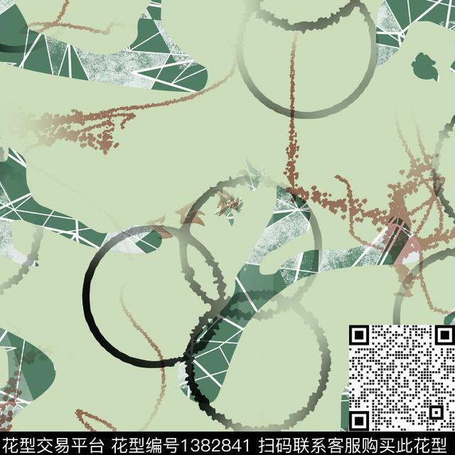 纸印花抽象男装大牌风传统印花华亿平台下载（图片编号: 1382841） - 瓦栏（Walan）