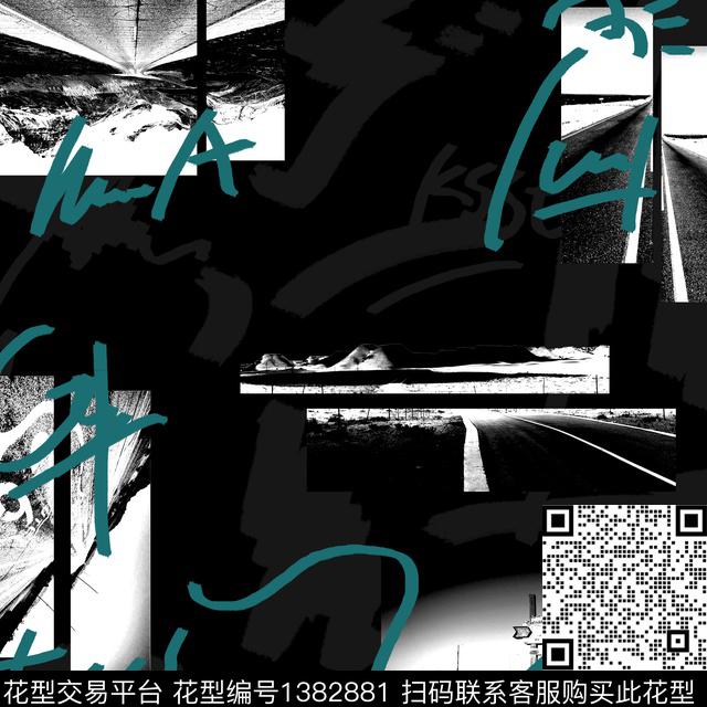 几何时尚字母传统印花华亿平台下载（图片编号: 1382881） - 瓦栏（Walan）