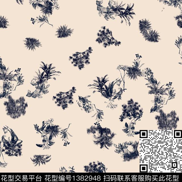 几何大牌风素雅传统印花华亿平台下载（图片编号: 1382948） - 瓦栏（Walan）