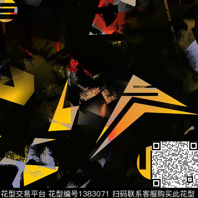 几何男装抽象男装传统印花华亿平台下载（图片编号: 1383071） - 瓦栏（Walan）