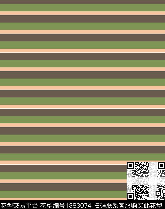 大牌风彩色条纹商务男装条纹清爽条纹数码印花华亿平台下载（图片编号: 1383074） - 瓦栏（Walan）