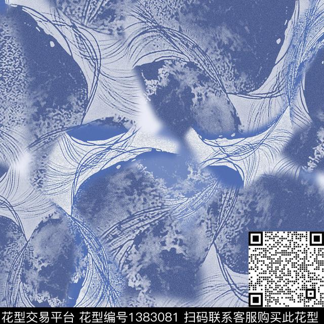 男装抽象迷彩图案数码印花华亿平台下载（图片编号: 1383081） - 瓦栏（Walan）