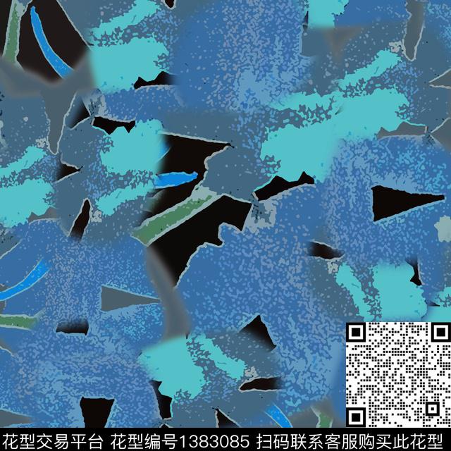 男装抽象迷彩图案数码印花华亿平台下载（图片编号: 1383085） - 瓦栏（Walan）