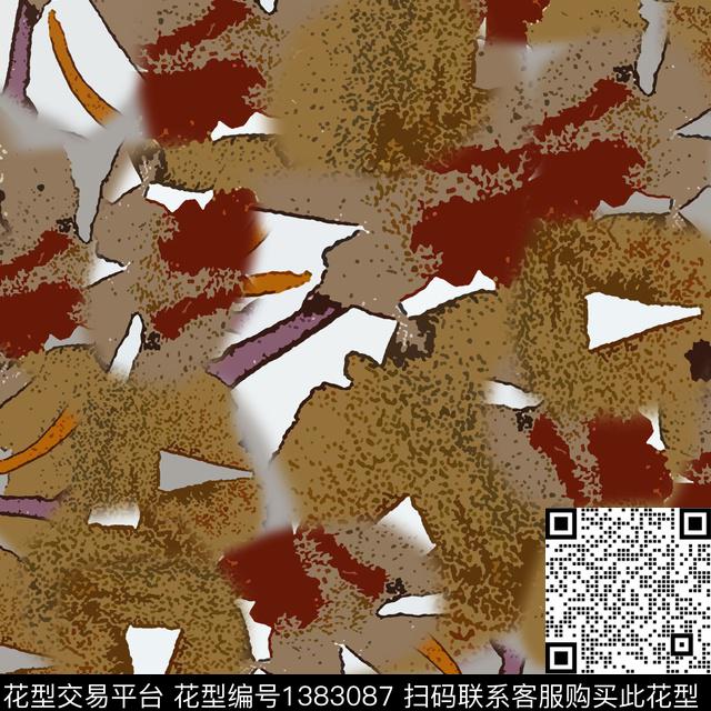 男装抽象迷彩图案数码印花华亿平台下载（图片编号: 1383087） - 瓦栏（Walan）