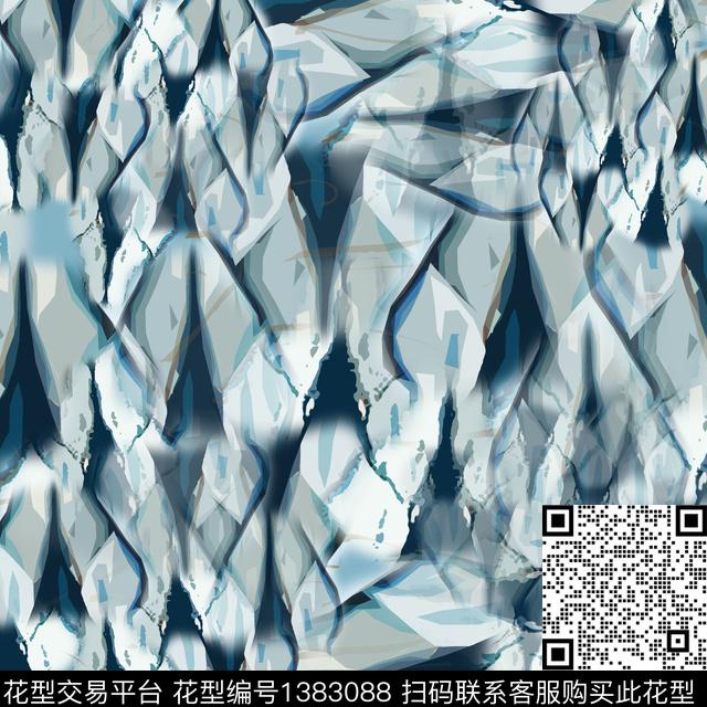 男装抽象迷彩图案数码印花华亿平台下载（图片编号: 1383088） - 瓦栏（Walan）