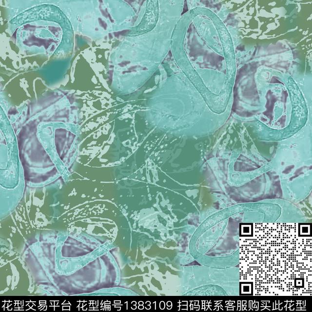 男装抽象迷彩图案数码印花华亿平台下载（图片编号: 1383109） - 瓦栏（Walan）