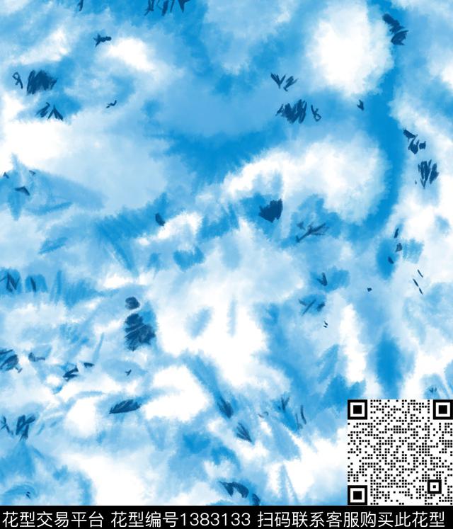 扎染华亿平台水墨风大牌风传统印花华亿平台下载（图片编号: 1383133） - 瓦栏（Walan）