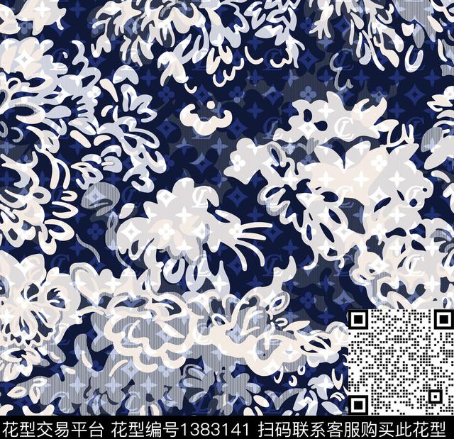 炫彩字母趋势华亿平台传统印花华亿平台下载（图片编号: 1383141） - 瓦栏（Walan）