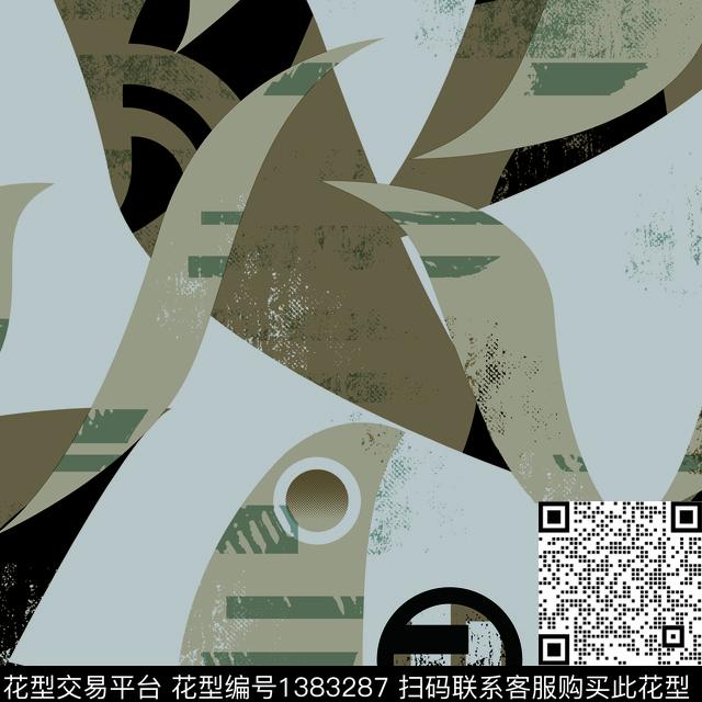 几何男装抽象男装传统印花华亿平台下载（图片编号: 1383287） - 瓦栏（Walan）