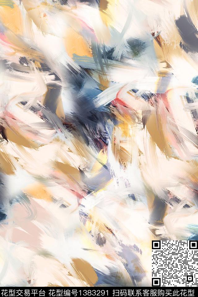 几何肌理扎染华亿平台数码印花华亿平台下载（图片编号: 1383291） - 瓦栏（Walan）