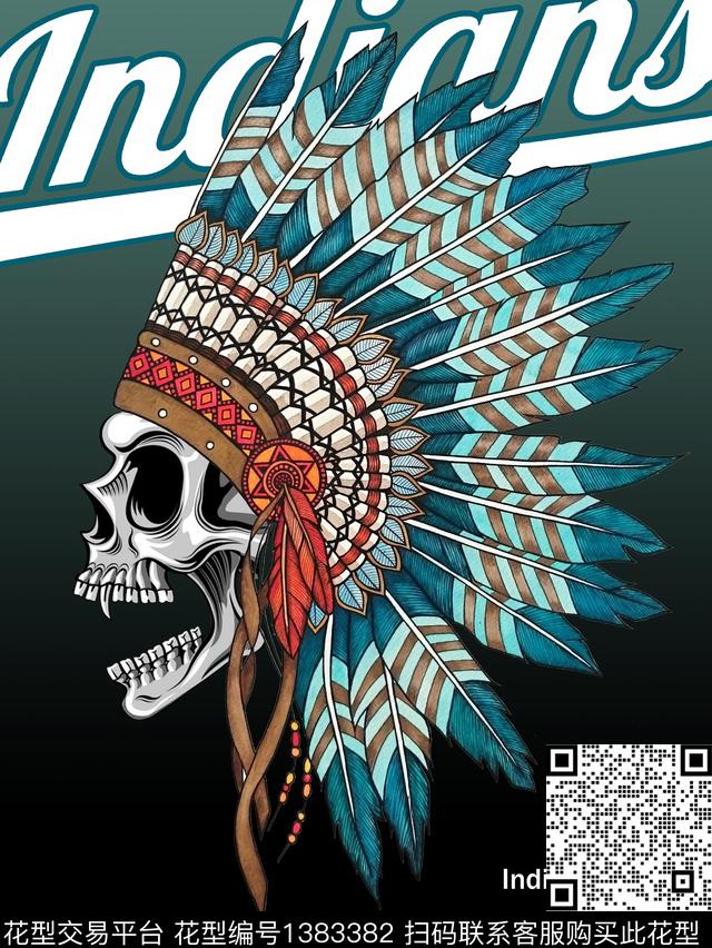 定位花字母笔触数码印花华亿平台下载（图片编号: 1383382） - 瓦栏（Walan）