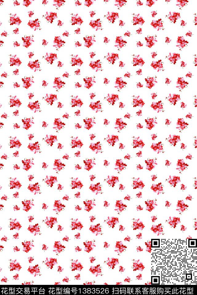 小清新趣味小碎花数码印花华亿平台下载（图片编号: 1383526） - 瓦栏（Walan）
