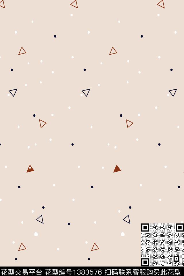 几何小清新淑女传统印花华亿平台下载（图片编号: 1383576） - 瓦栏（Walan）