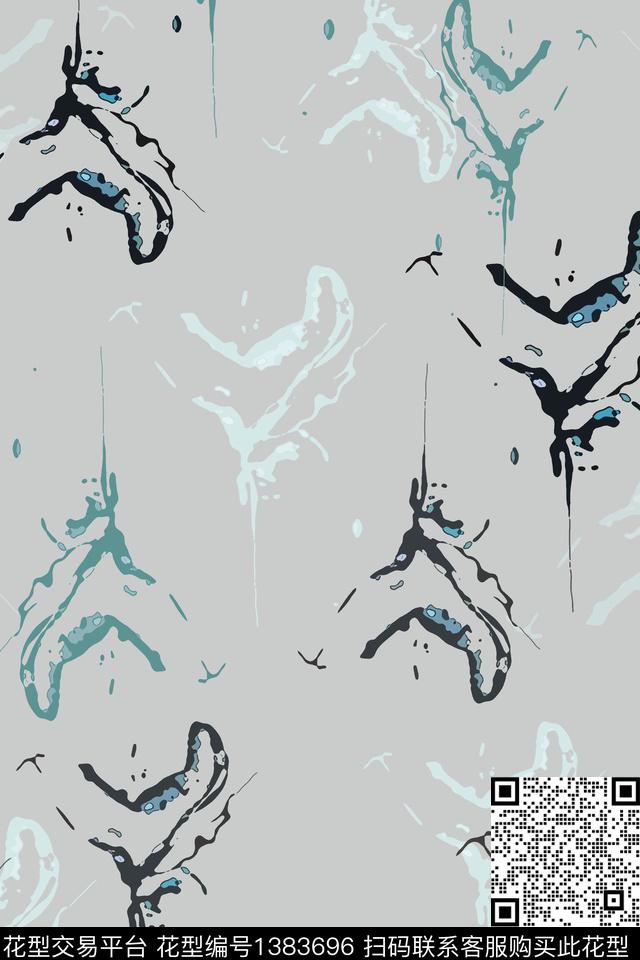 文艺抽象花卉小碎花传统印花华亿平台下载（图片编号: 1383696） - 瓦栏（Walan）