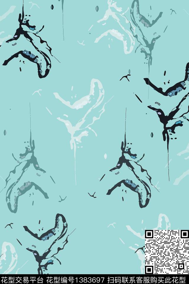 文艺抽象花卉小碎花传统印花华亿平台下载（图片编号: 1383697） - 瓦栏（Walan）