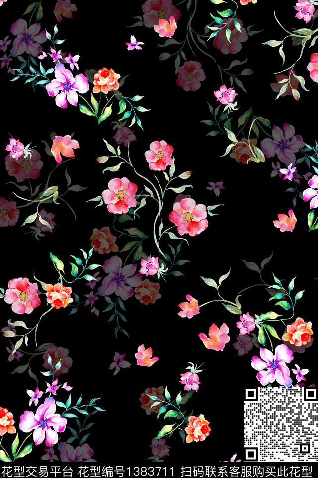 大牌风小清新小碎花数码印花华亿平台下载（图片编号: 1383711） - 瓦栏（Walan）