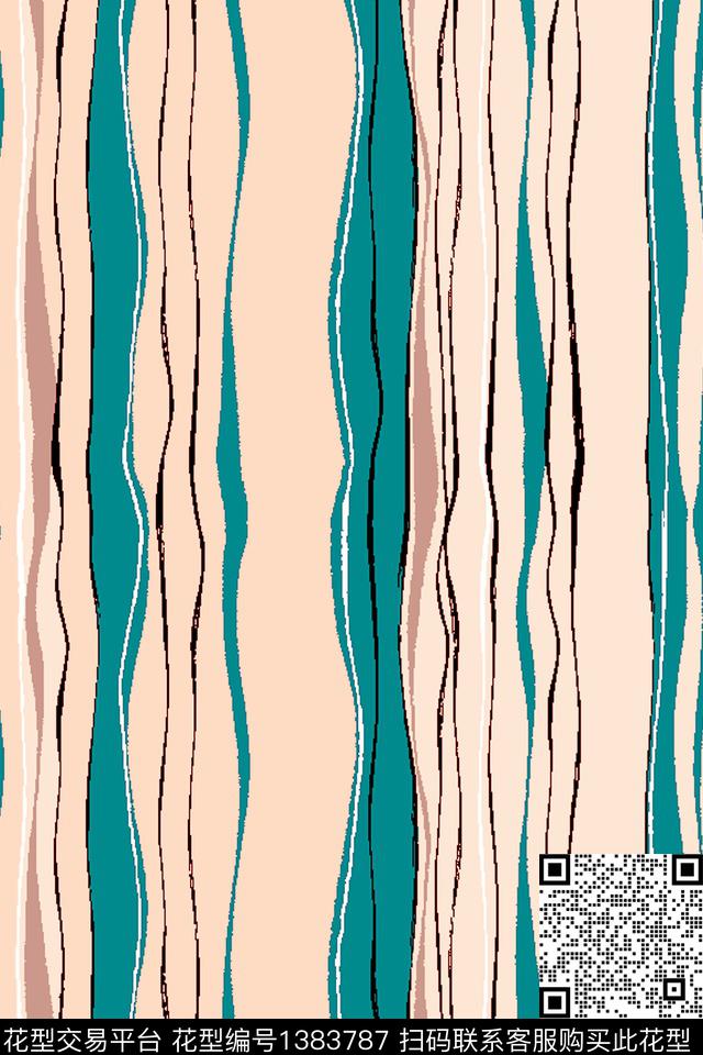 几何大牌风抽象传统印花华亿平台下载（图片编号: 1383787） - 瓦栏（Walan）