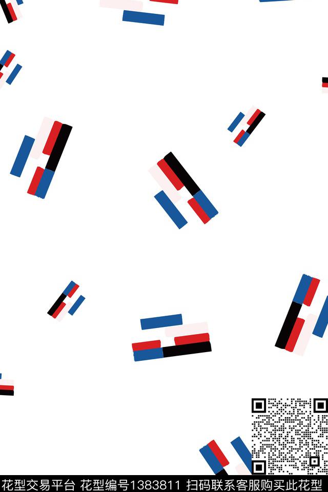 几何炫彩大牌风传统印花华亿平台下载（图片编号: 1383811） - 瓦栏（Walan）