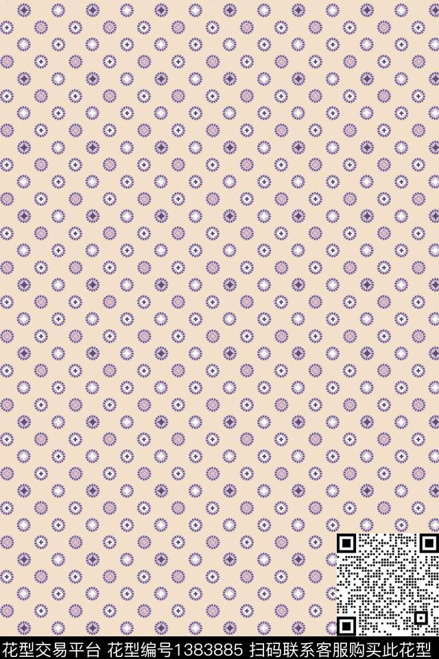 几何女装大牌风传统印花华亿平台下载（图片编号: 1383885） - 瓦栏（Walan）