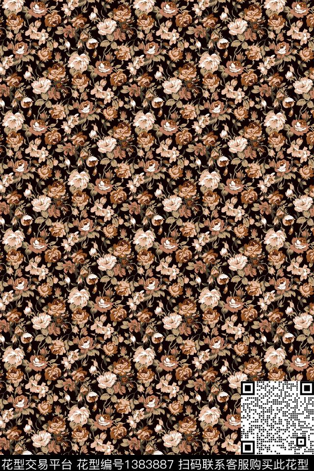 女装花卉小碎花传统印花华亿平台下载（图片编号: 1383887） - 瓦栏（Walan）