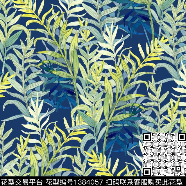 棕榈树热带华亿平台龟背竹数码印花华亿平台下载（图片编号: 1384057） - 瓦栏（Walan）