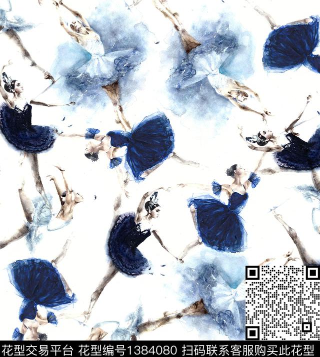 笔触小碎花手绘抽象数码印花华亿平台下载（图片编号: 1384080） - 瓦栏（Walan）